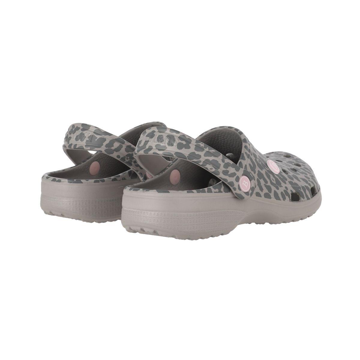 Zuecos Mujer Air Bamers Print Gris-5