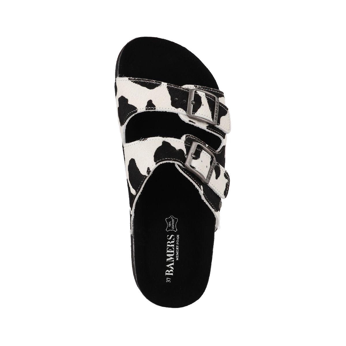 Sandalias Mujer Kend High Bamers Print Blanco/Negro-2