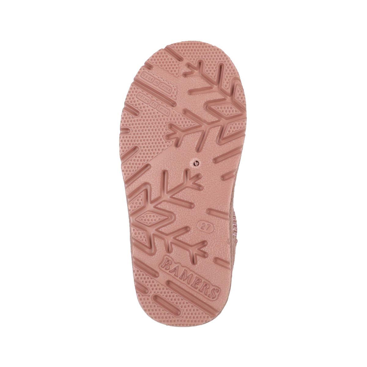 Bota  Bamers Blast Strap Cuero Niño Rosado-4