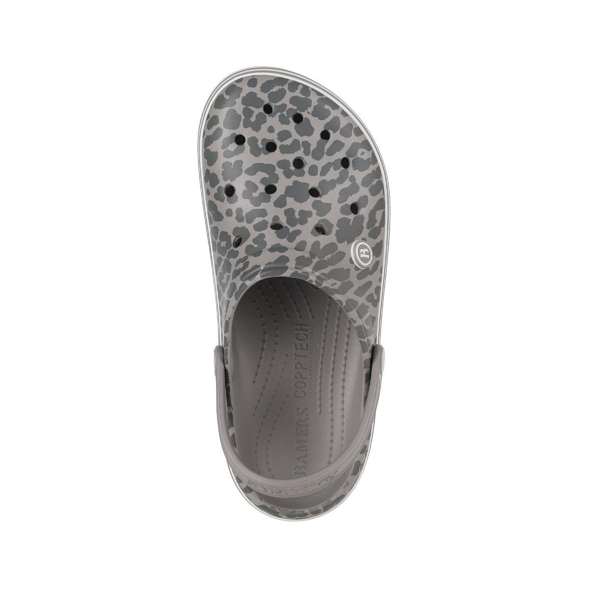Zuecos Mujer Airline High Bamers Print Gris-2