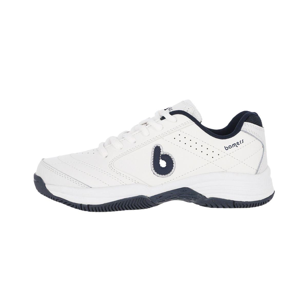 Zapatillas Joven White/Navy Bamers Court-1