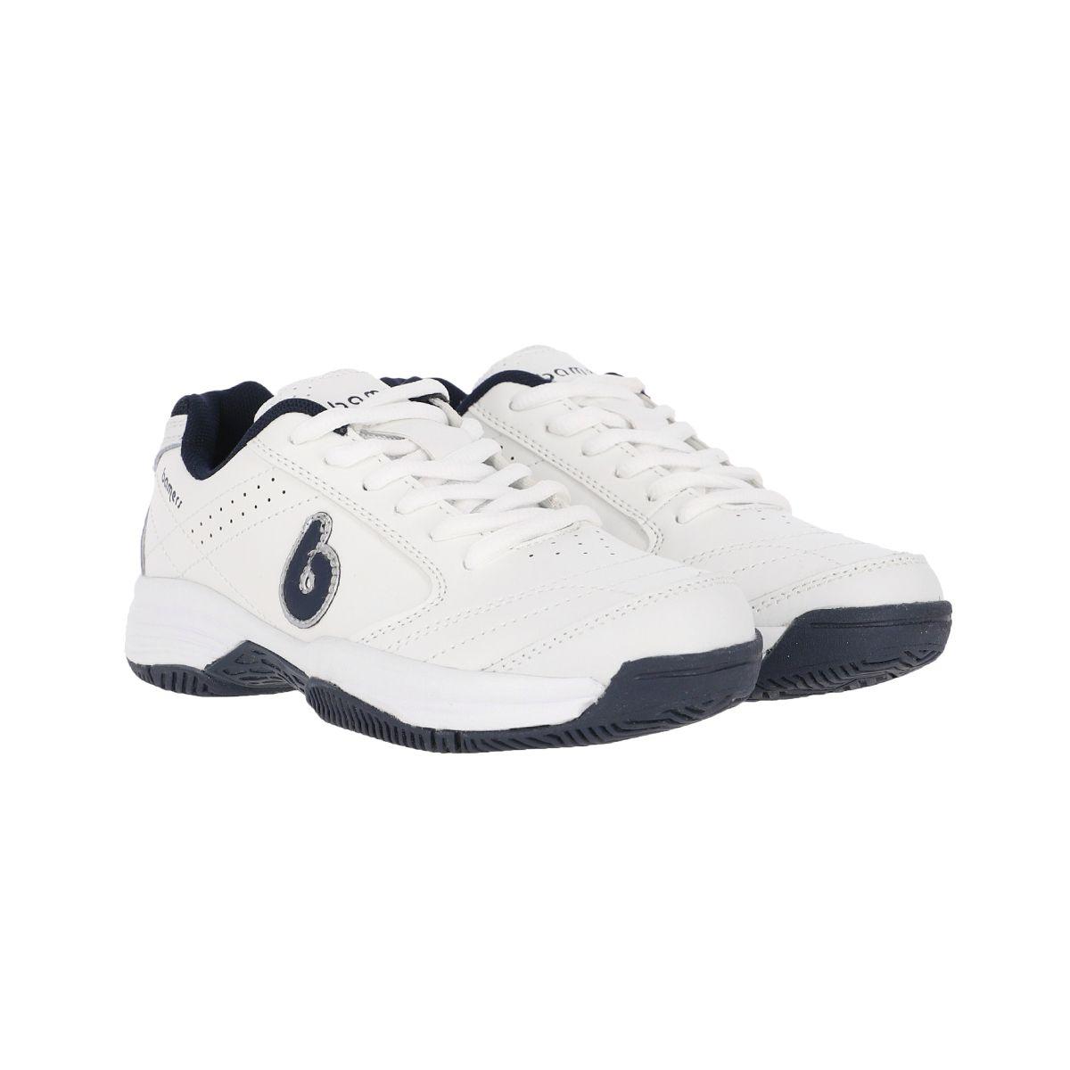 Zapatillas Joven White/Navy Bamers Court-2