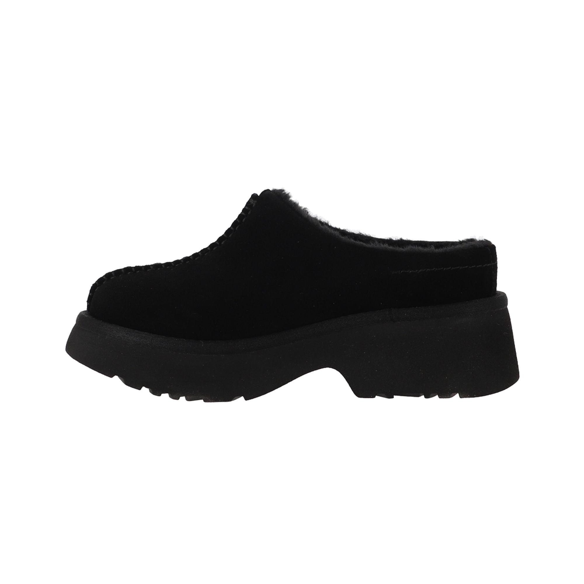 Zuecos Mujer Cuero Luisiana Negro Bamers-1