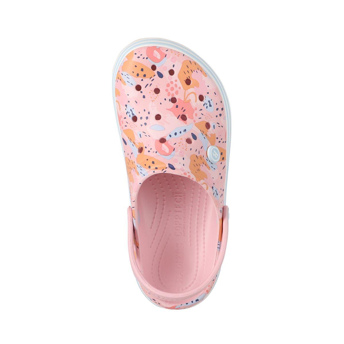 Zuecos Plataforma Mujer Bamers Airline High Rosa Print-2