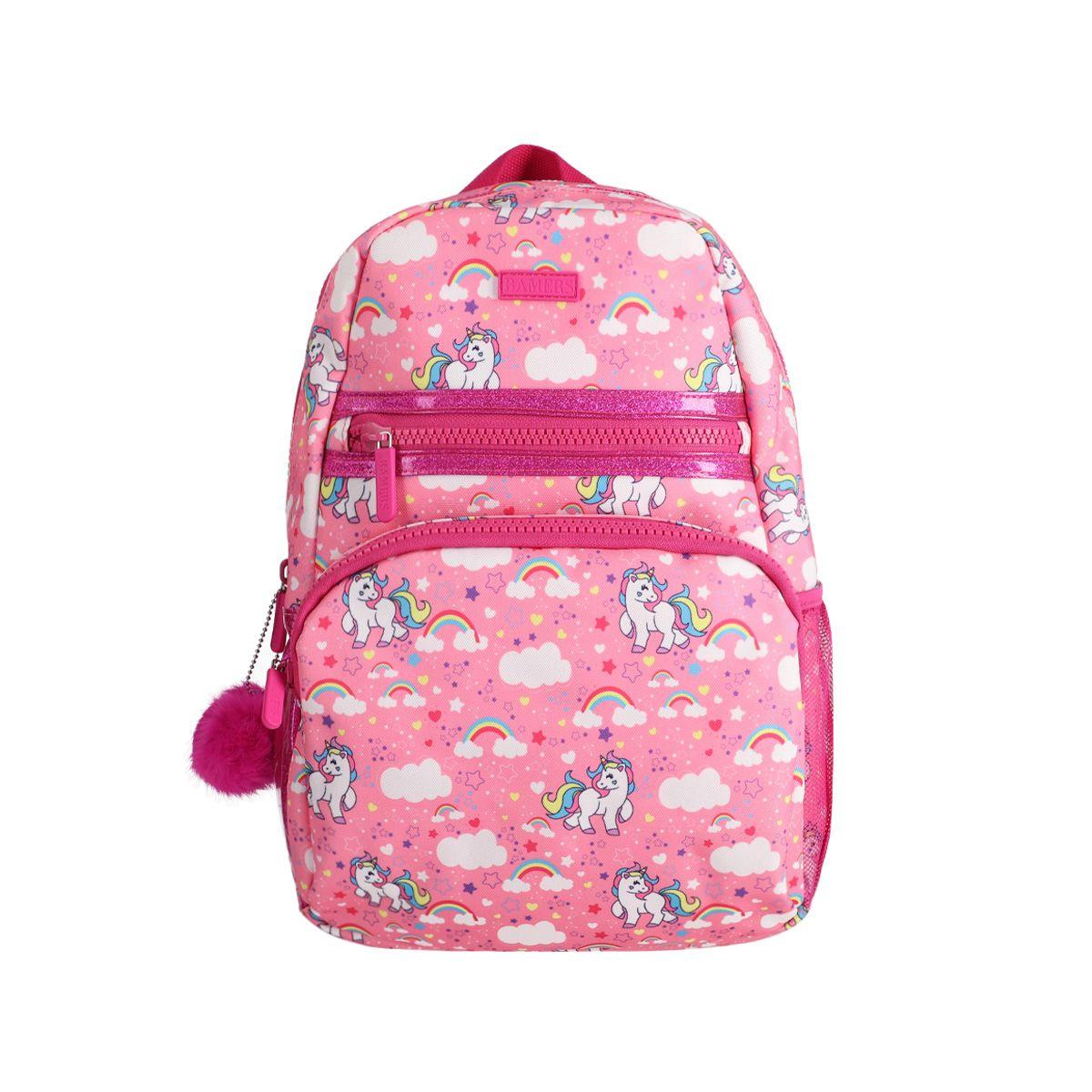 Mochila  Bamers Unicornio Rosado-0