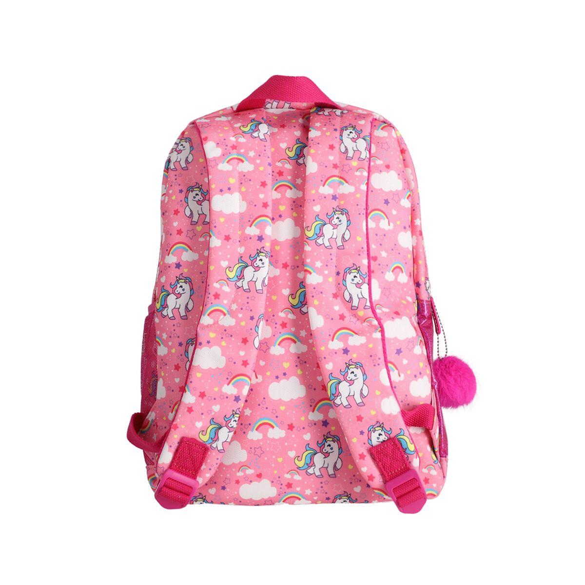 Mochila  Bamers Unicornio Rosado-2