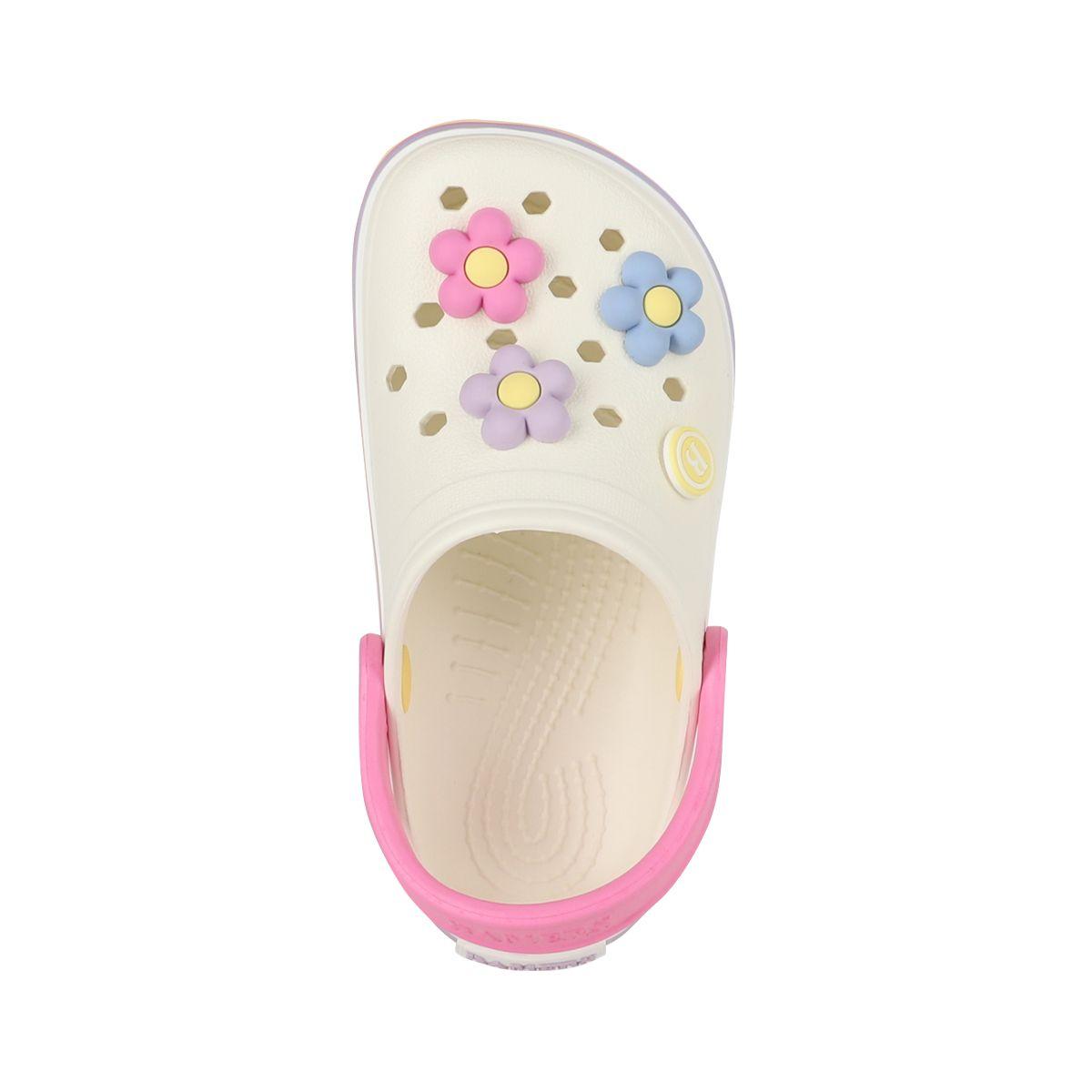 Zuecos Niña Airline Special Blanco/Rosad/Celeste Bamers-2