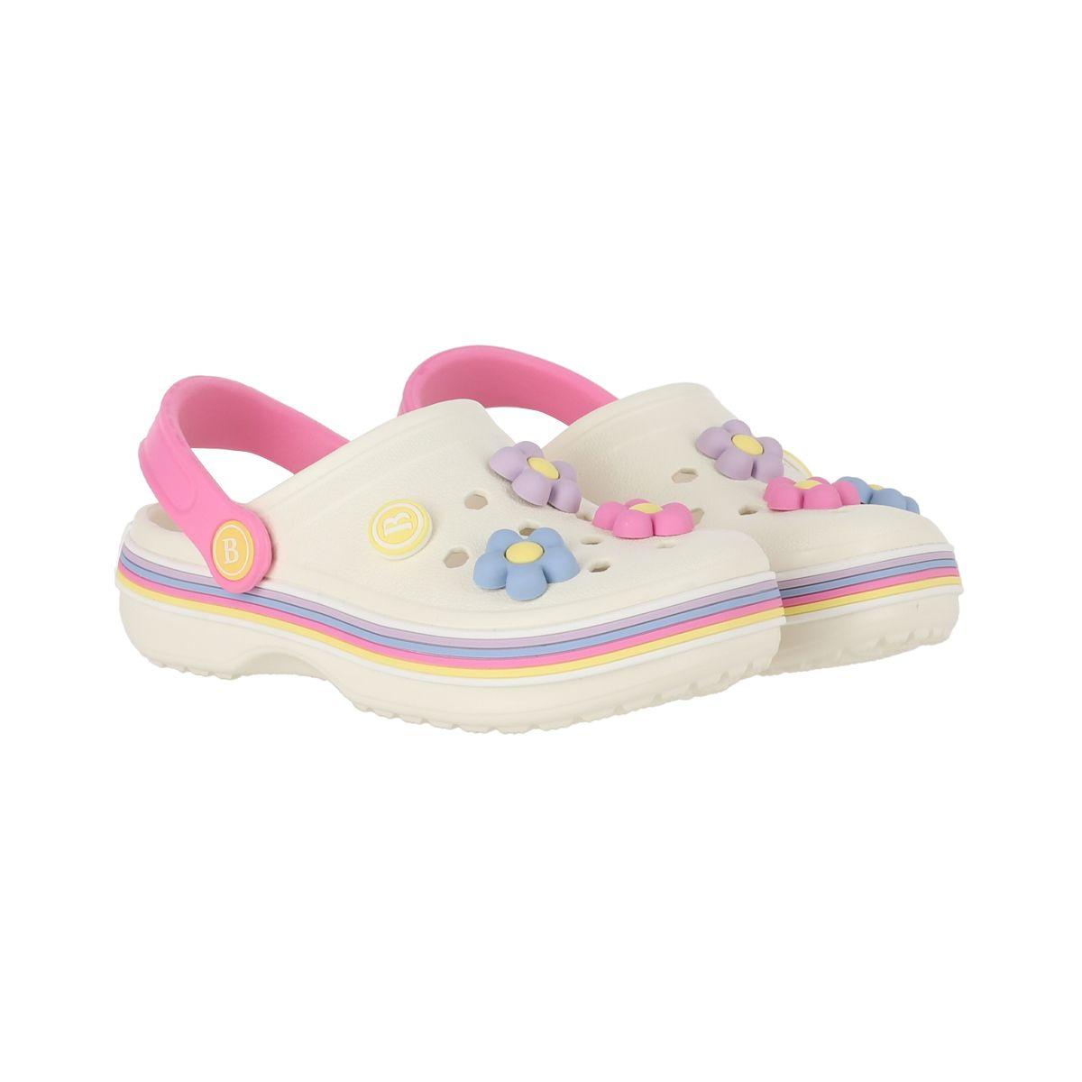 Zuecos Niña Airline Special Blanco/Rosad/Celeste Bamers-4