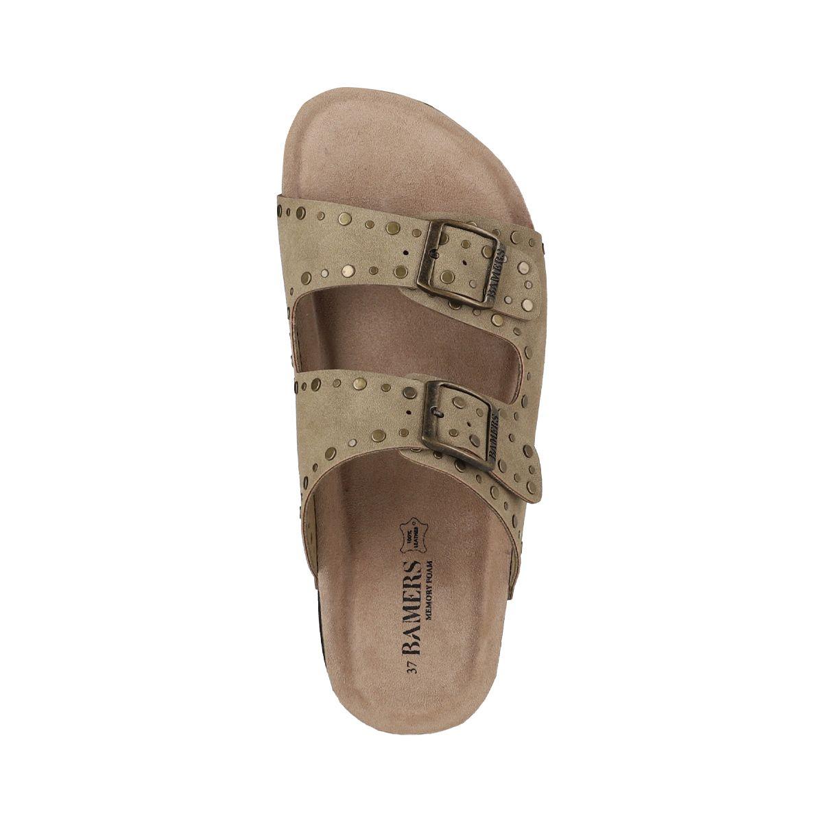 Sandalias Mujer Kend Studs Bamers Beige-2