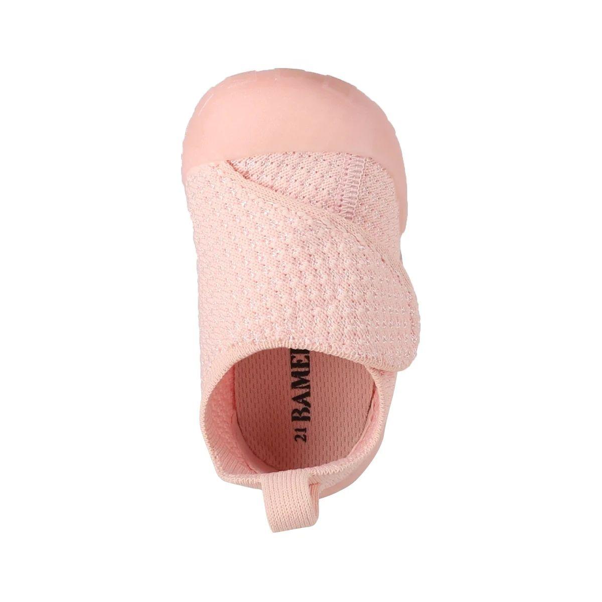 Zapatillas Niñas Bamers Knit Flex Rosa-2