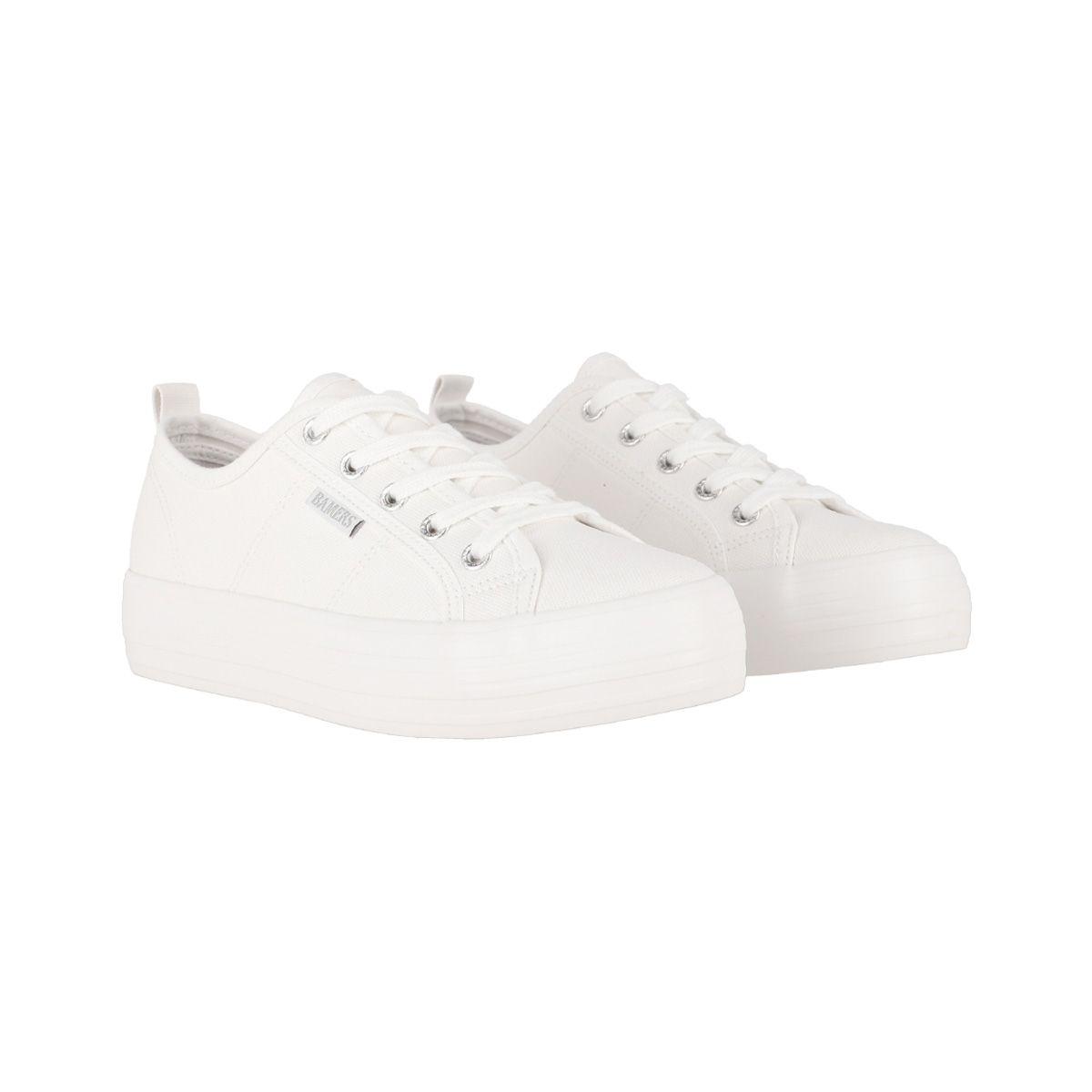 Zapatillas Mujer Bamers New Canvas Platform II Blanco-4