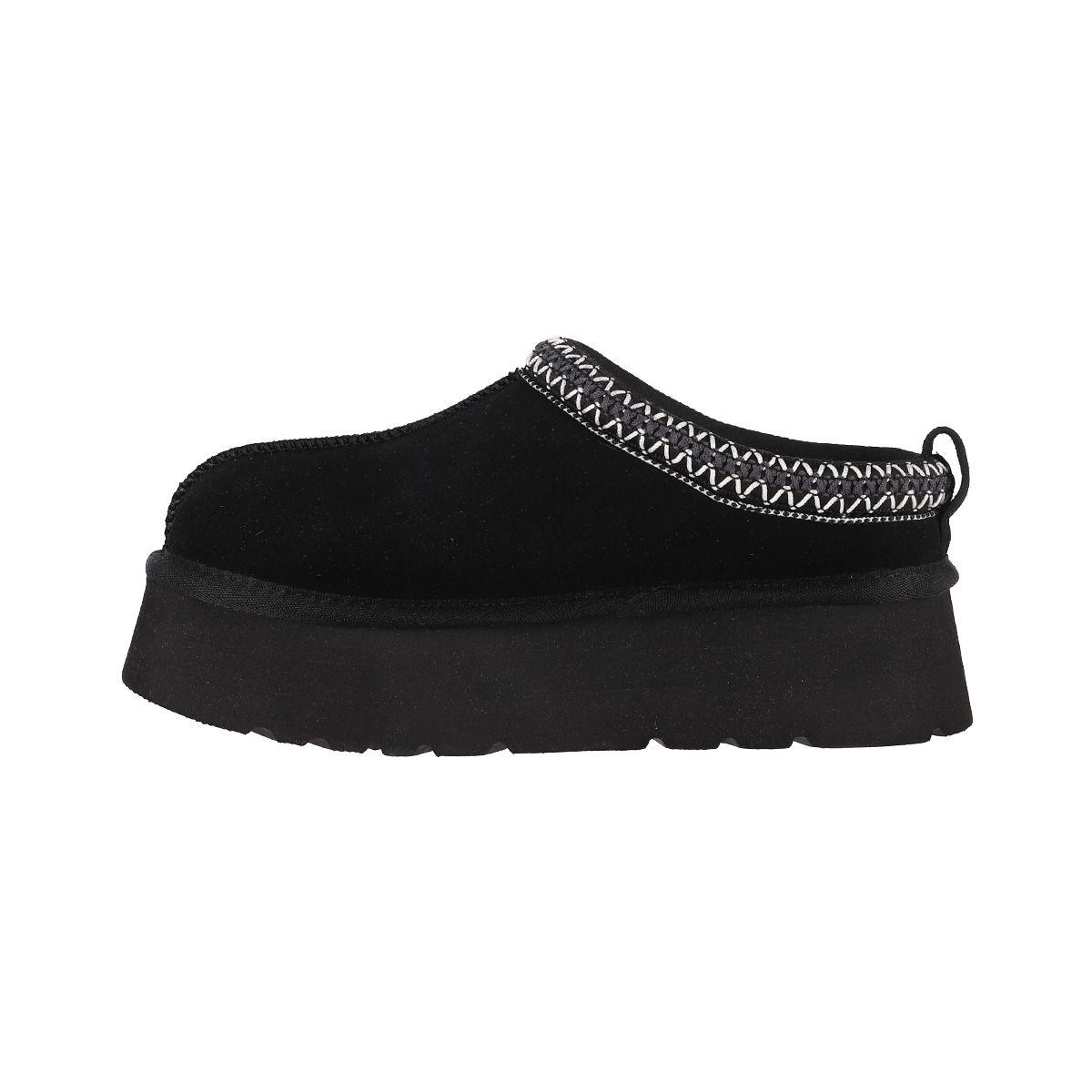 Pantufla Mujer Bamers Piemonte Cuero Negro-1