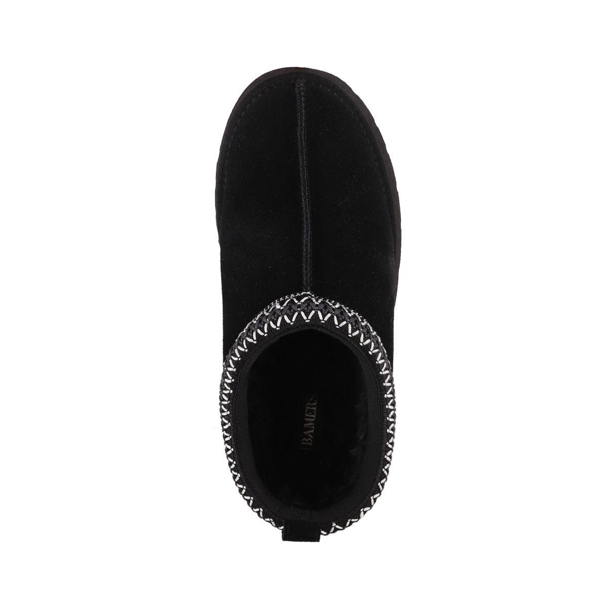 Pantufla Mujer Bamers Piemonte Cuero Negro-2