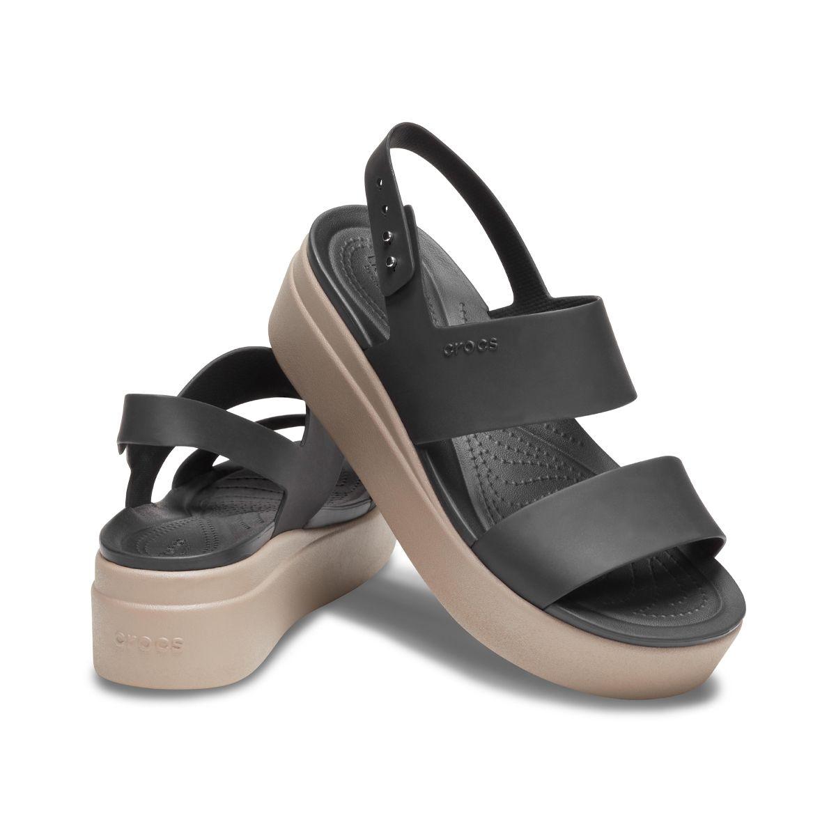 Sandalias Mujer Crocs Cs Brooklyn Low Wedge W Black-6