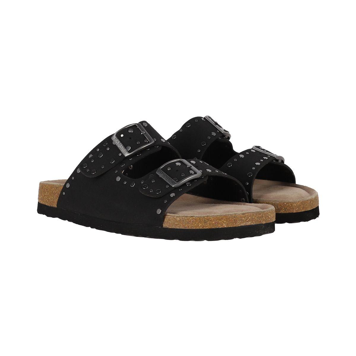 Sandalias Mujer Kend Studs Bamers Negro-4