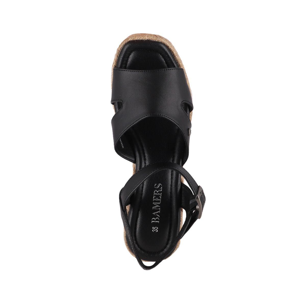 Sandalias Plataforma Mujer Bamers Beirut Negro-2