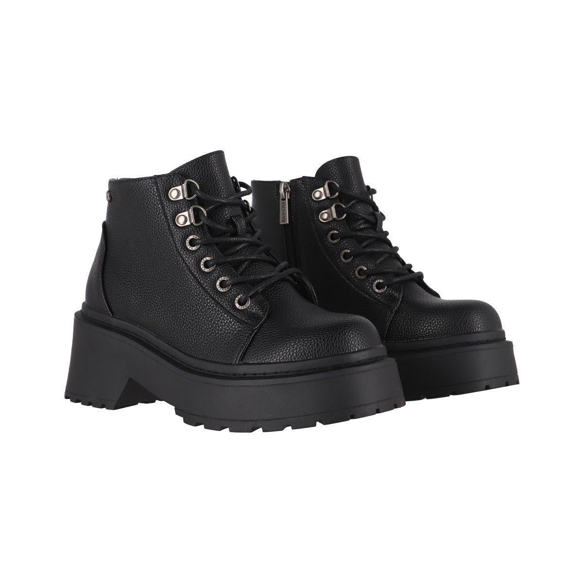 Botines Mujer Bamers Marsella Lace Negro-2