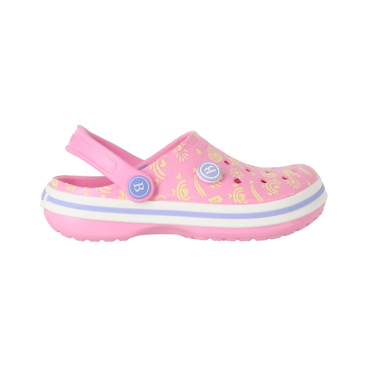 Zueco Niñas Brilla en la Oscuridad Rosado Print Bamers-0