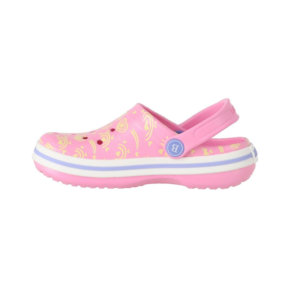 Zueco Niñas Brilla en la Oscuridad Rosado Print Bamers-1