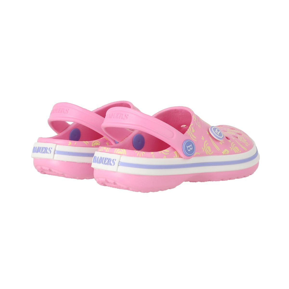 Zueco Niñas Brilla en la Oscuridad Rosado Print Bamers-5