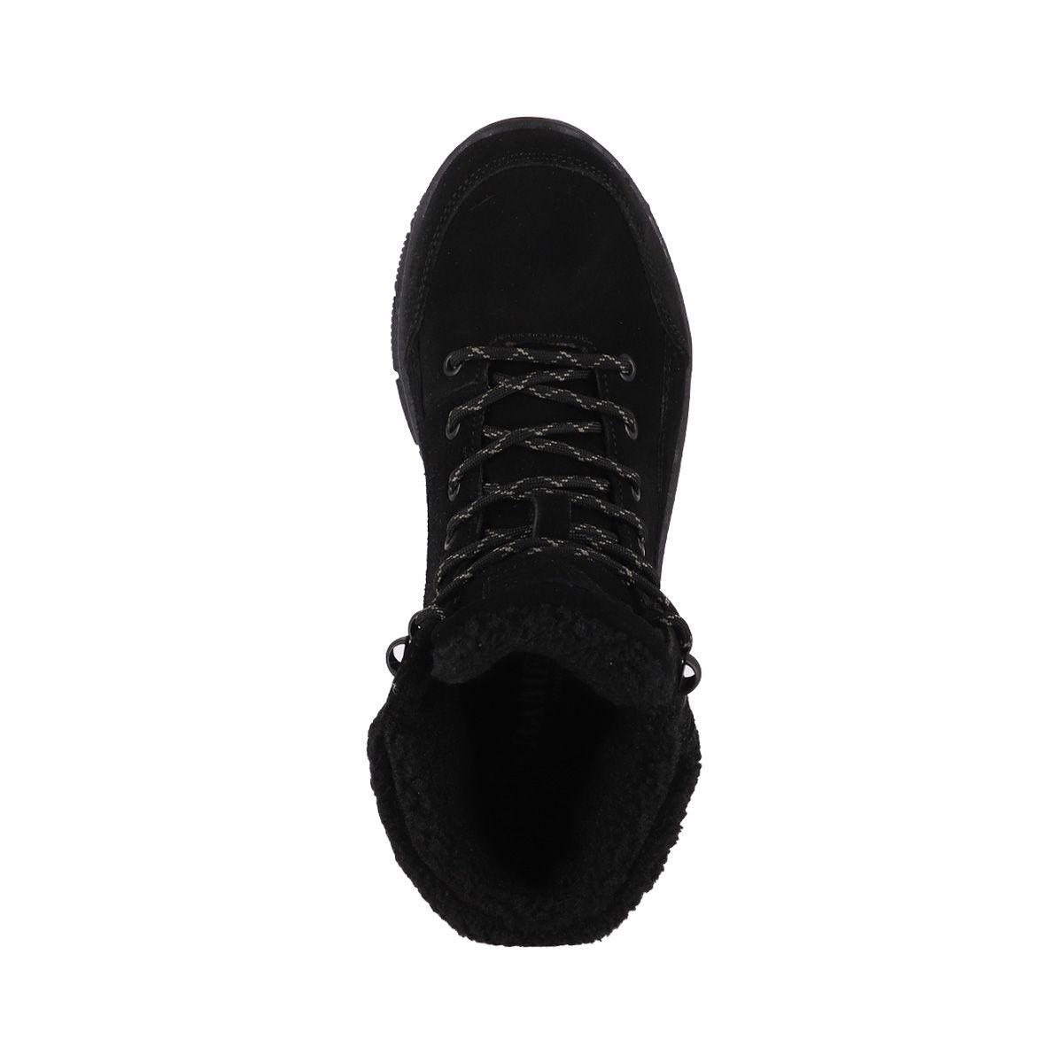 Botin Mujer Bamers Tivoli Laces Cuero Negro-2