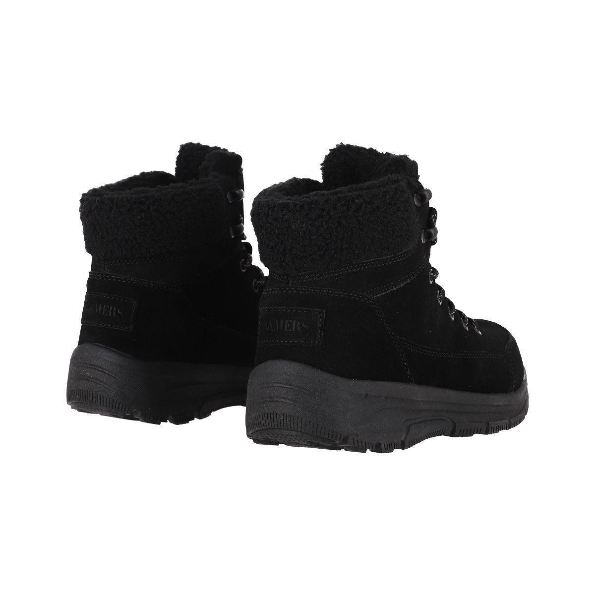 Botin Mujer Bamers Tivoli Laces Cuero Negro-5