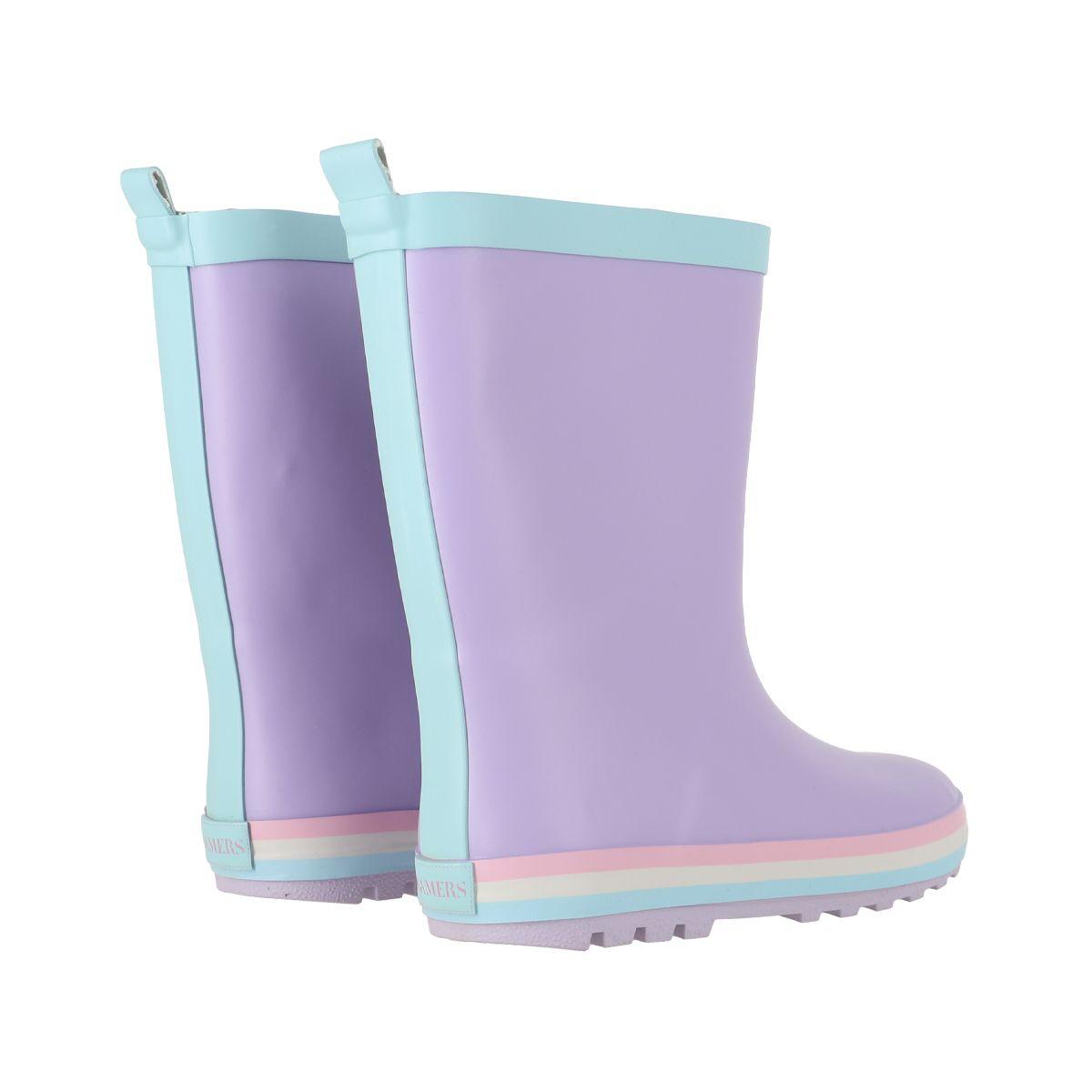 Botas Agua Niña Malka Lila Bamers-5