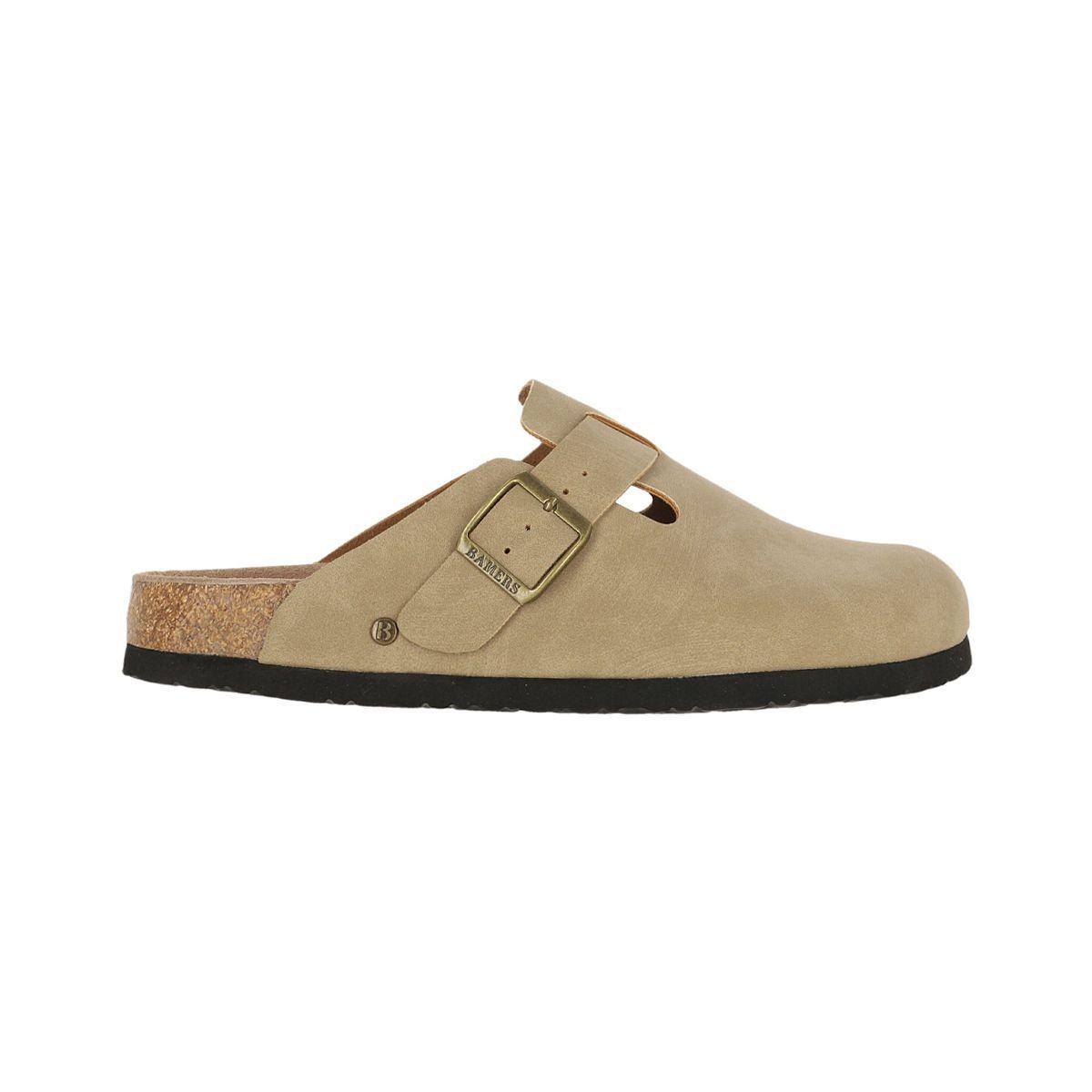 Zueco Bamers Classic Buckle Mujer Beige-0