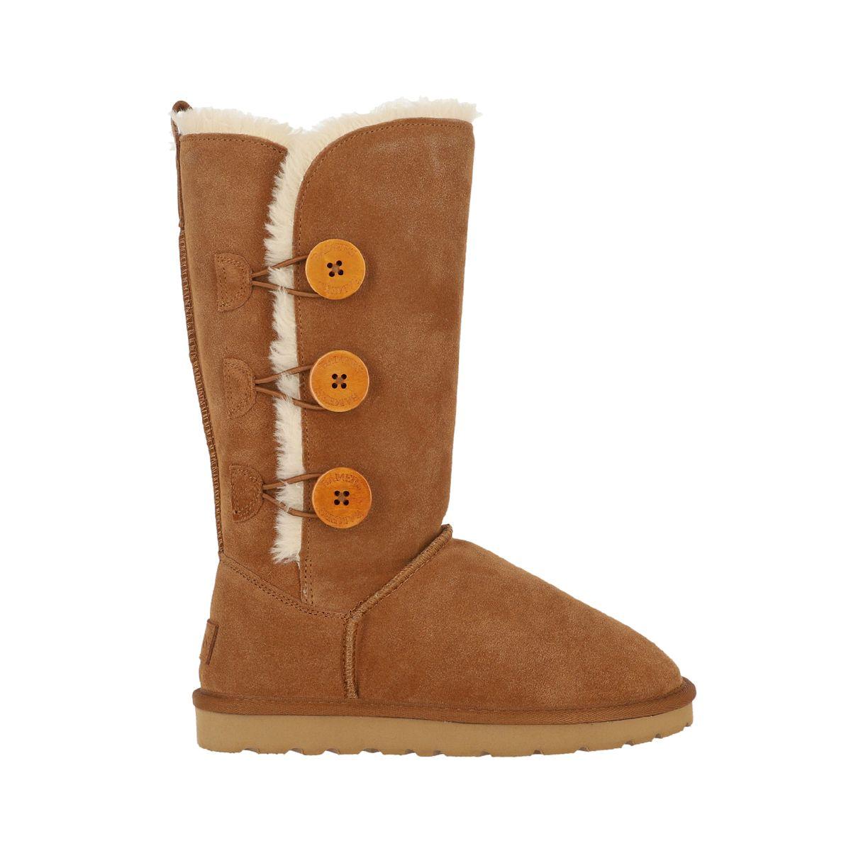 Bota Mujer Bamers Blast Button High Café-0