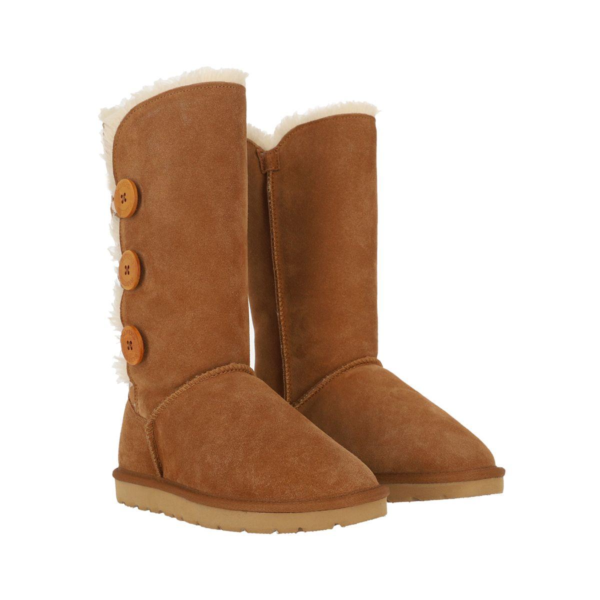 Bota Mujer Bamers Blast Button High Café-2