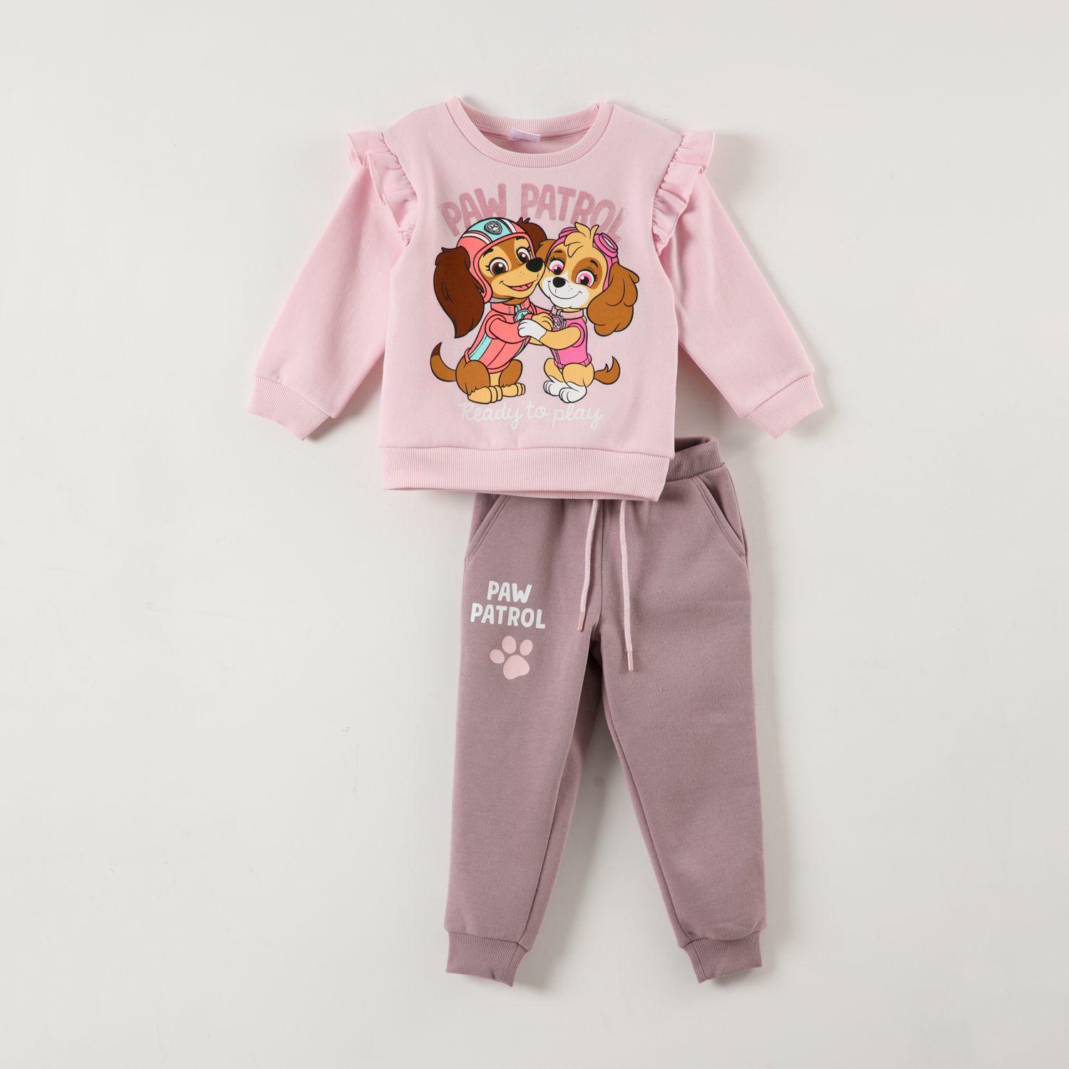 Buzo Niña Two Friends Rosado Paw Patrol-3