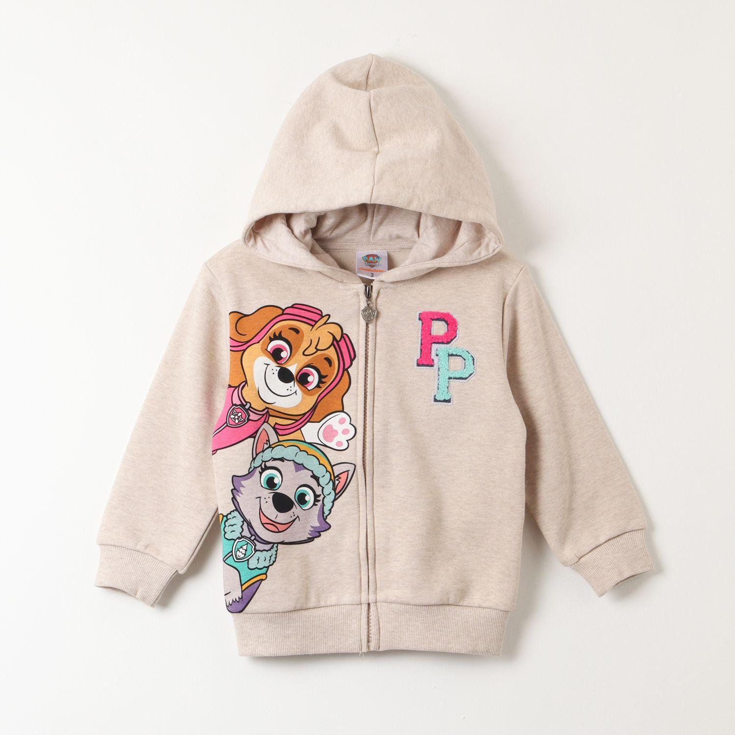 Poleron Abierto Niña Ice Cream Gris Paw Patrol-0