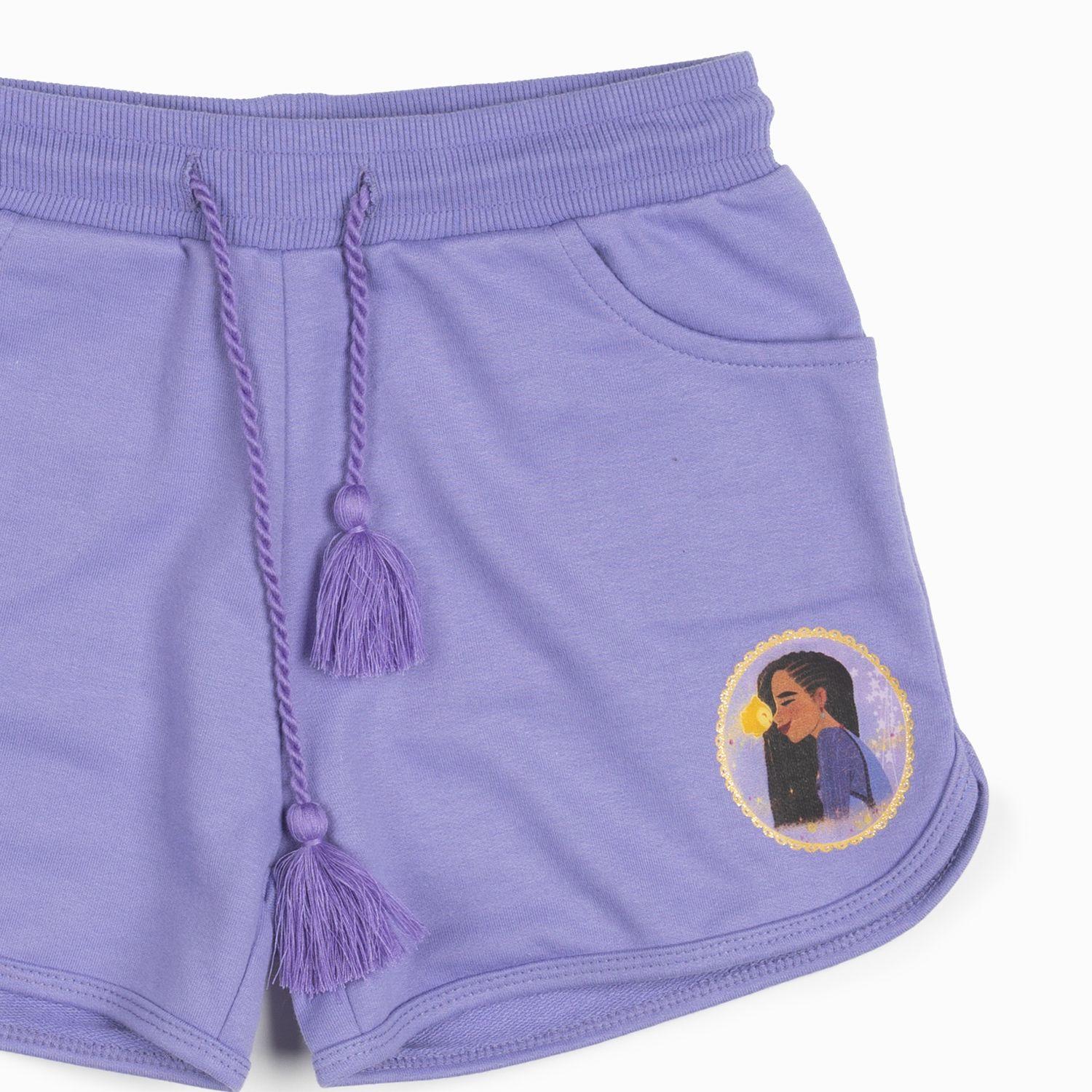 Short Niña Wish Asha Morado Disney-4