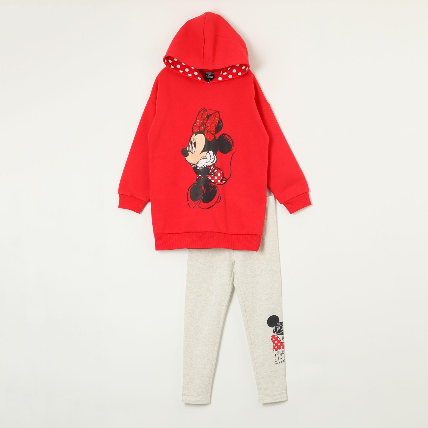 Conjunto Niña Minnie Sitting Rojo Disney-0