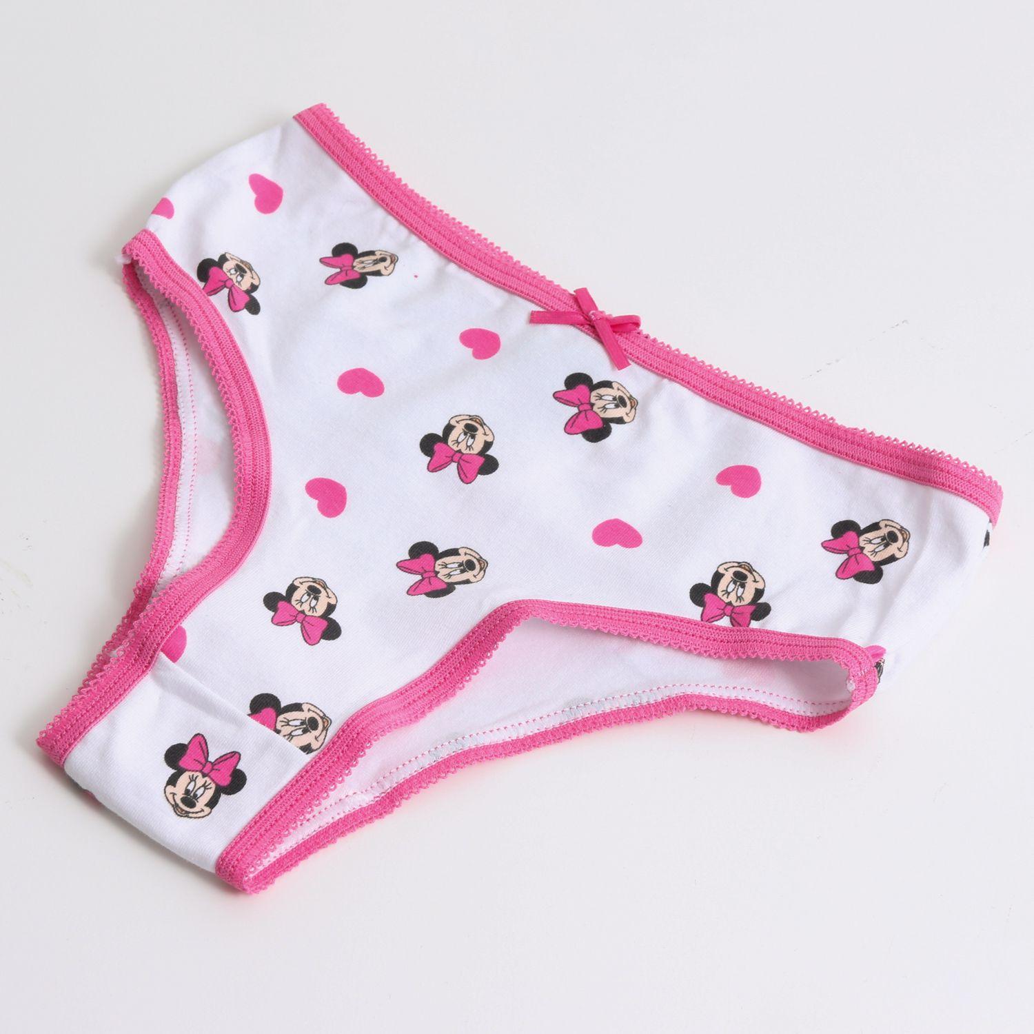 Tripack Calzón Niña Full Print Minnie Rosado Disney-1