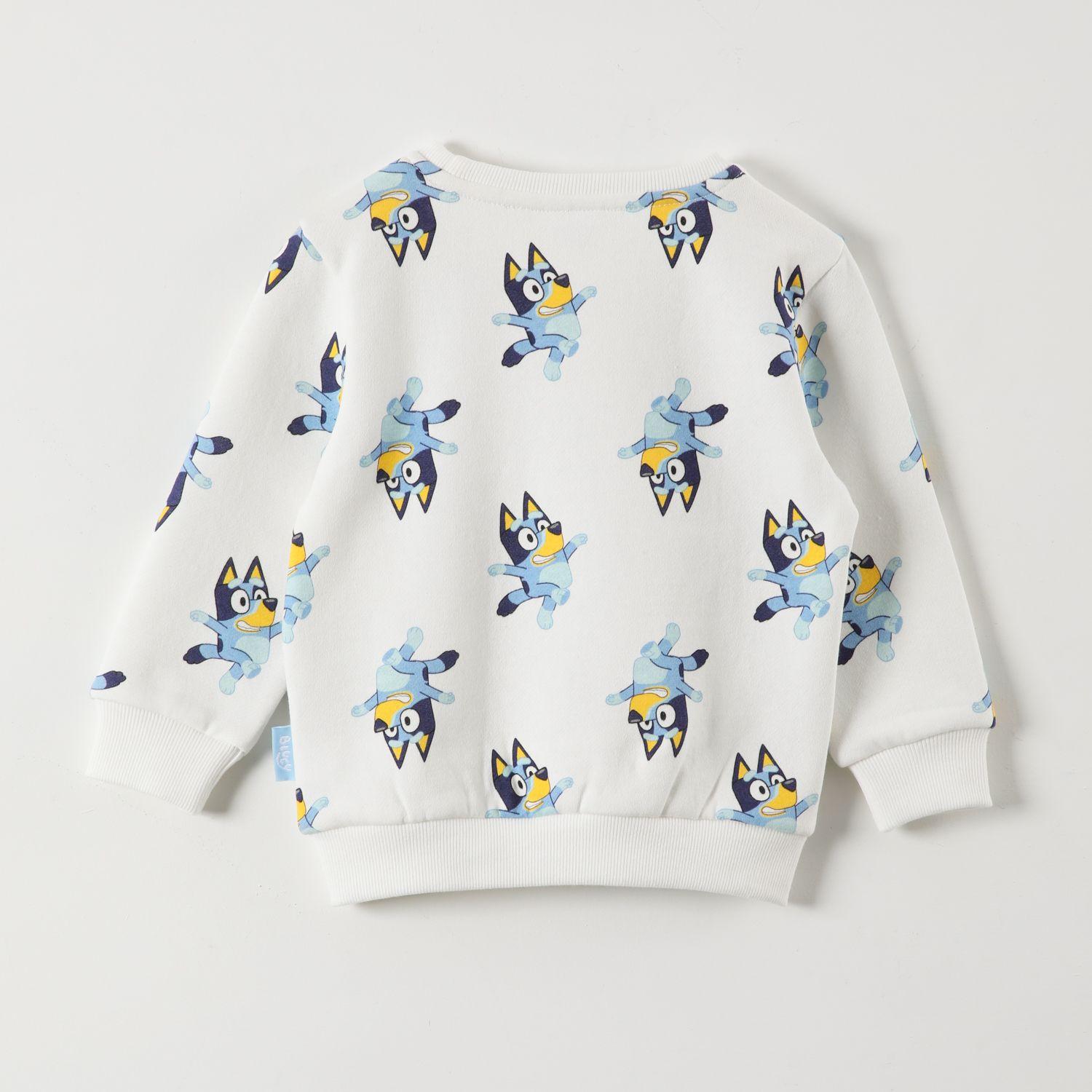 Poleron Cerrado Niño Dancing Blanco Bluey-2