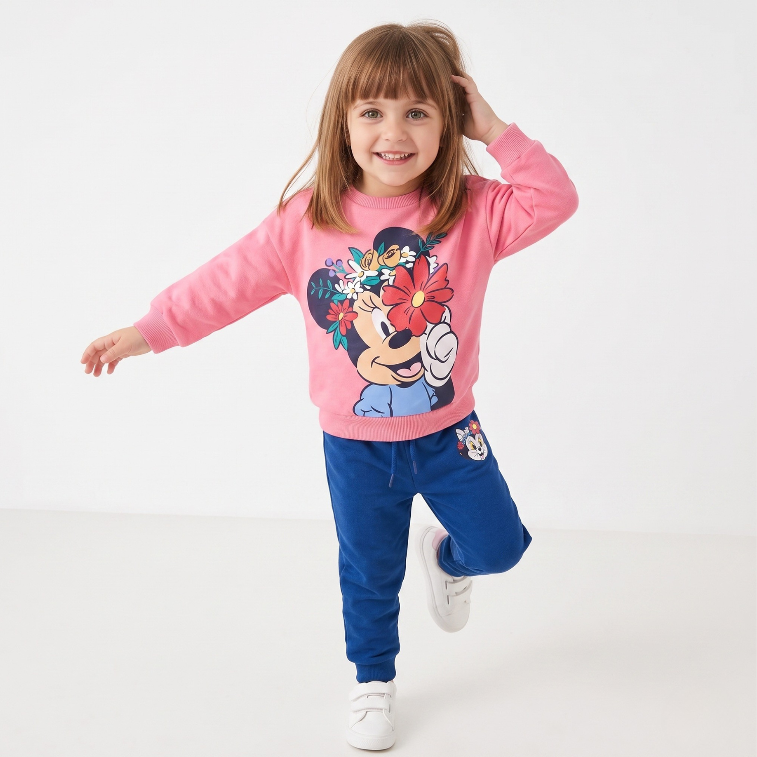 Conjunto Buzo Niña Minnie Disney Rosado-0