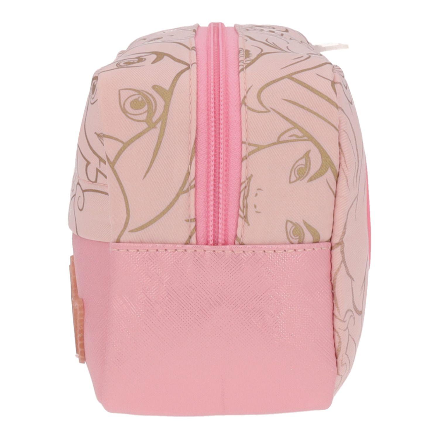 Estuche Escolar Niña Print Princesas Rosado Disney-6