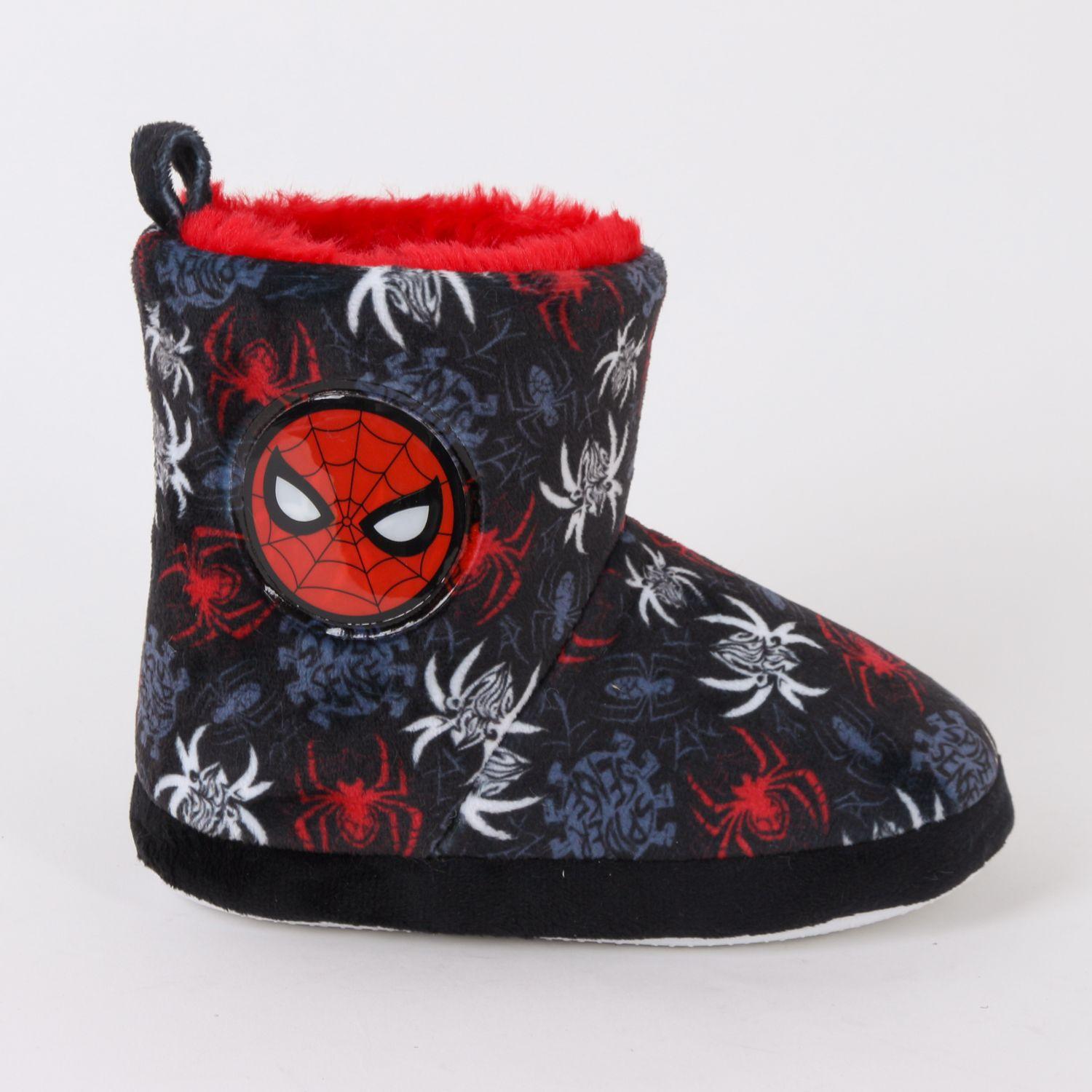 Pantufla Bota Niño Invernal Full Print Spiderman Gris Marvel-0