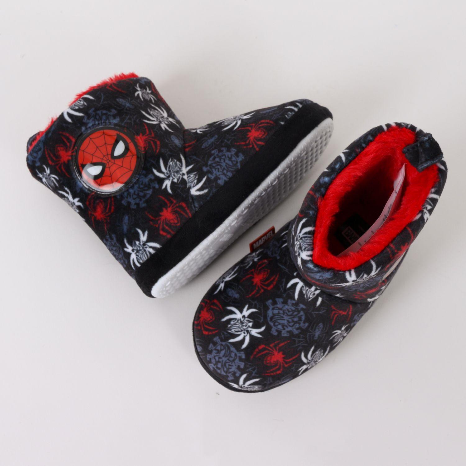 Pantufla Bota Niño Invernal Full Print Spiderman Gris Marvel-3