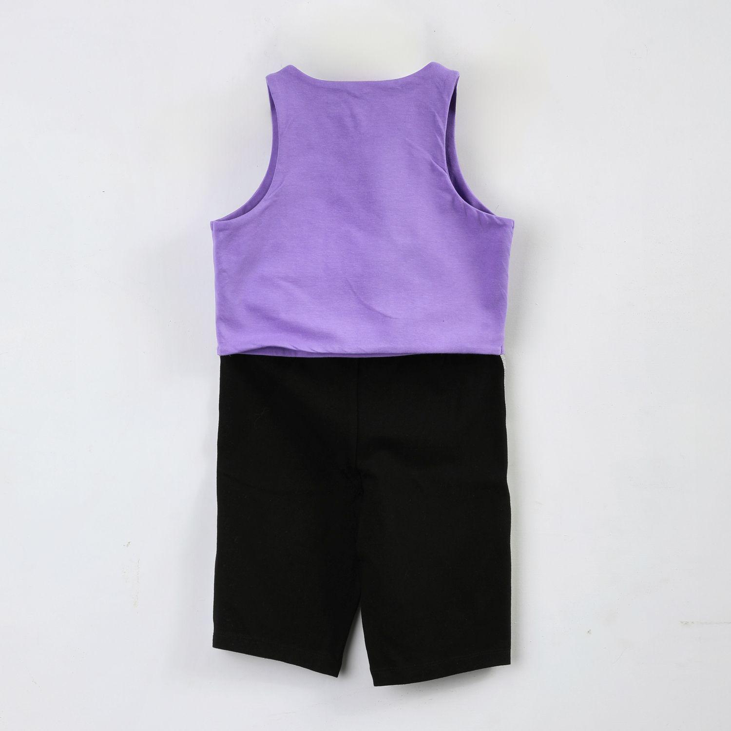 Conjunto Niña Kpop Demon Hunters Calza Morado-1