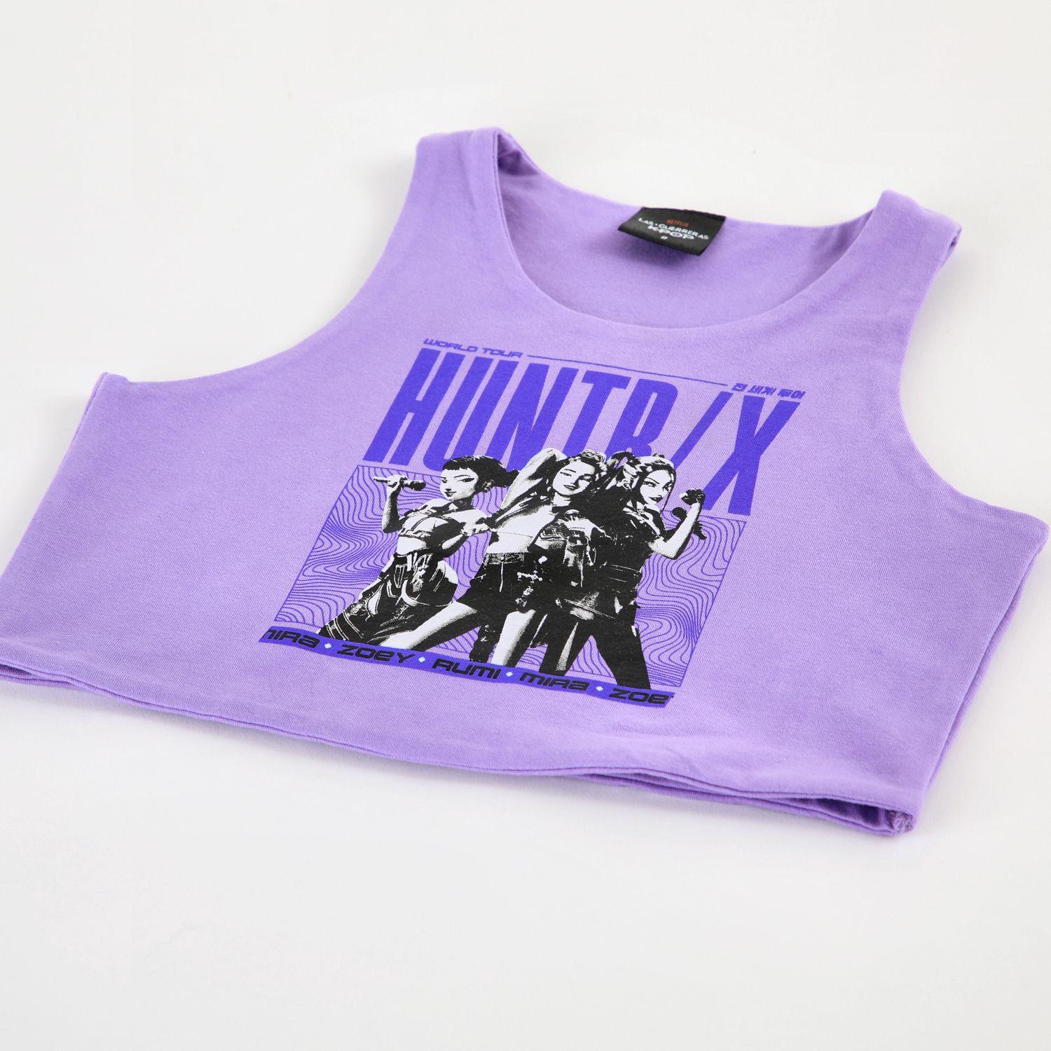 Conjunto Niña Kpop Demon Hunters Calza Morado-2