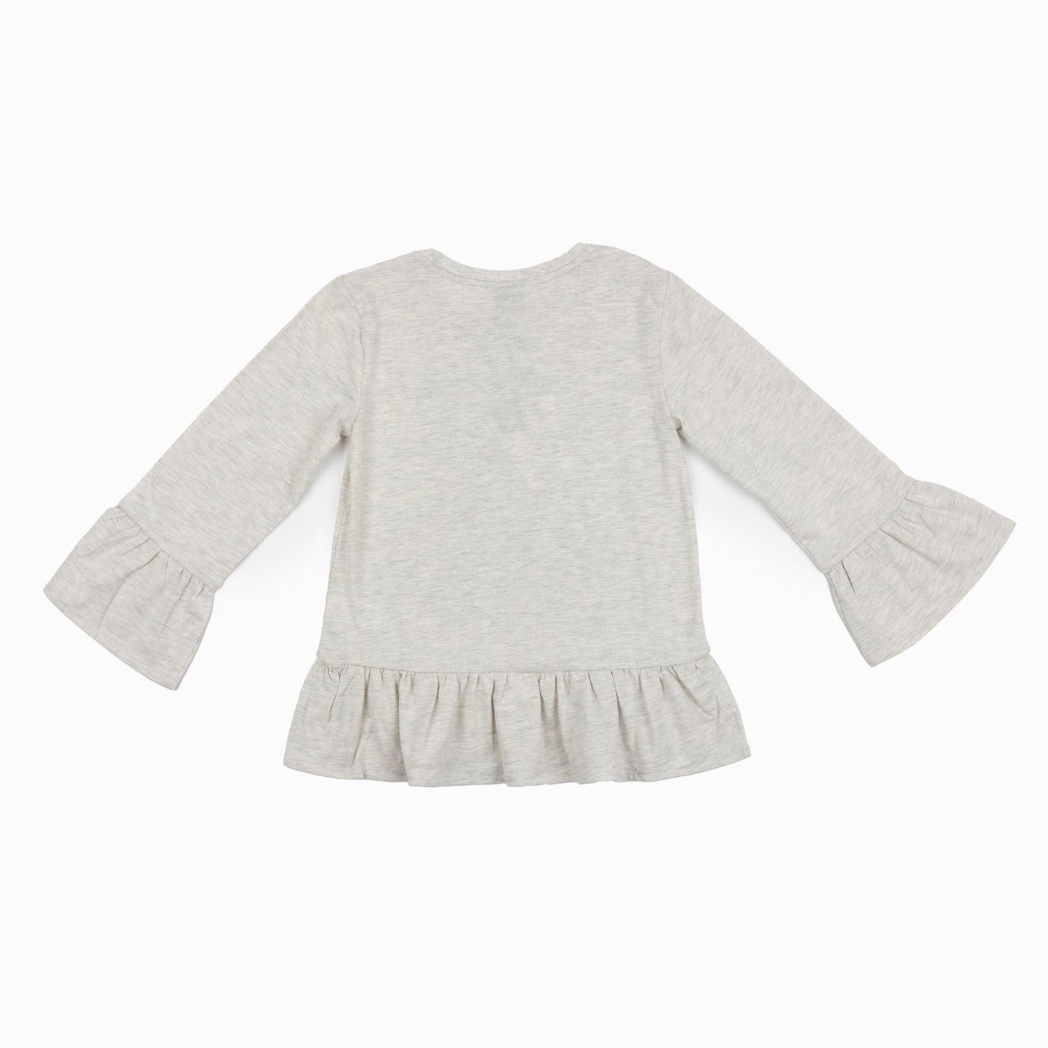 Polera Manga Larga Niña Minnie Fabulosa Gris Disney-1