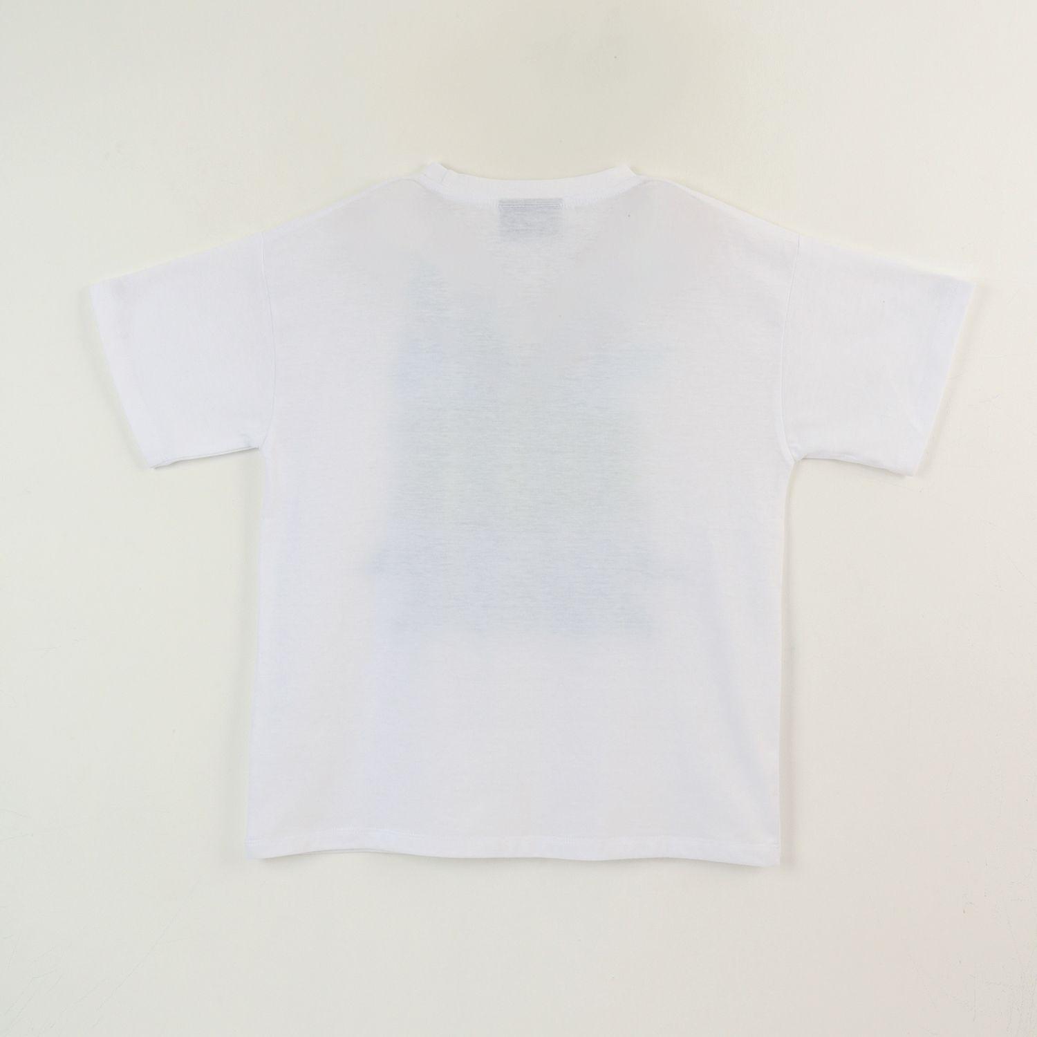 Polera Manga Corta Niño Blanco Creepers Boom Minecraft-1