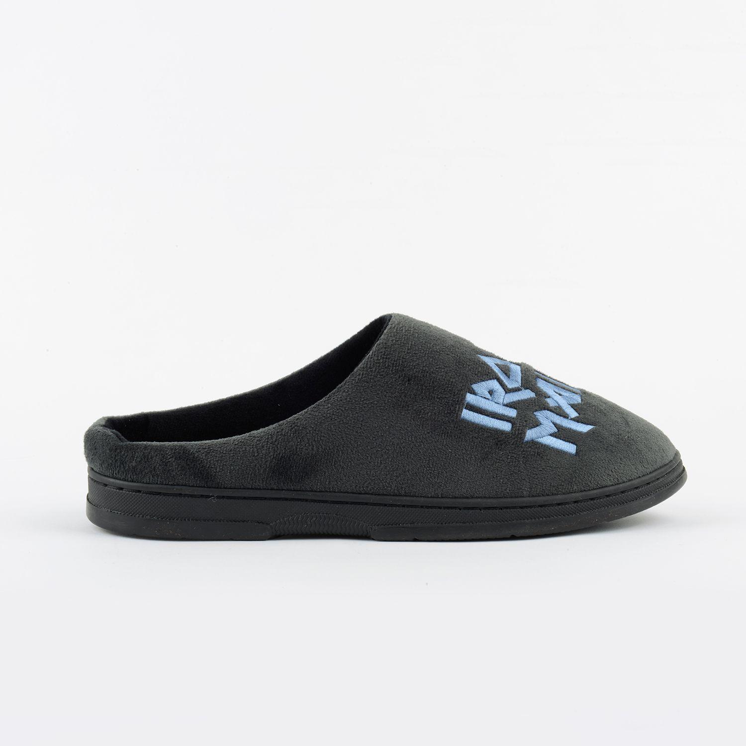 Pantufla Hombre Skull Gris Iron Maiden-2
