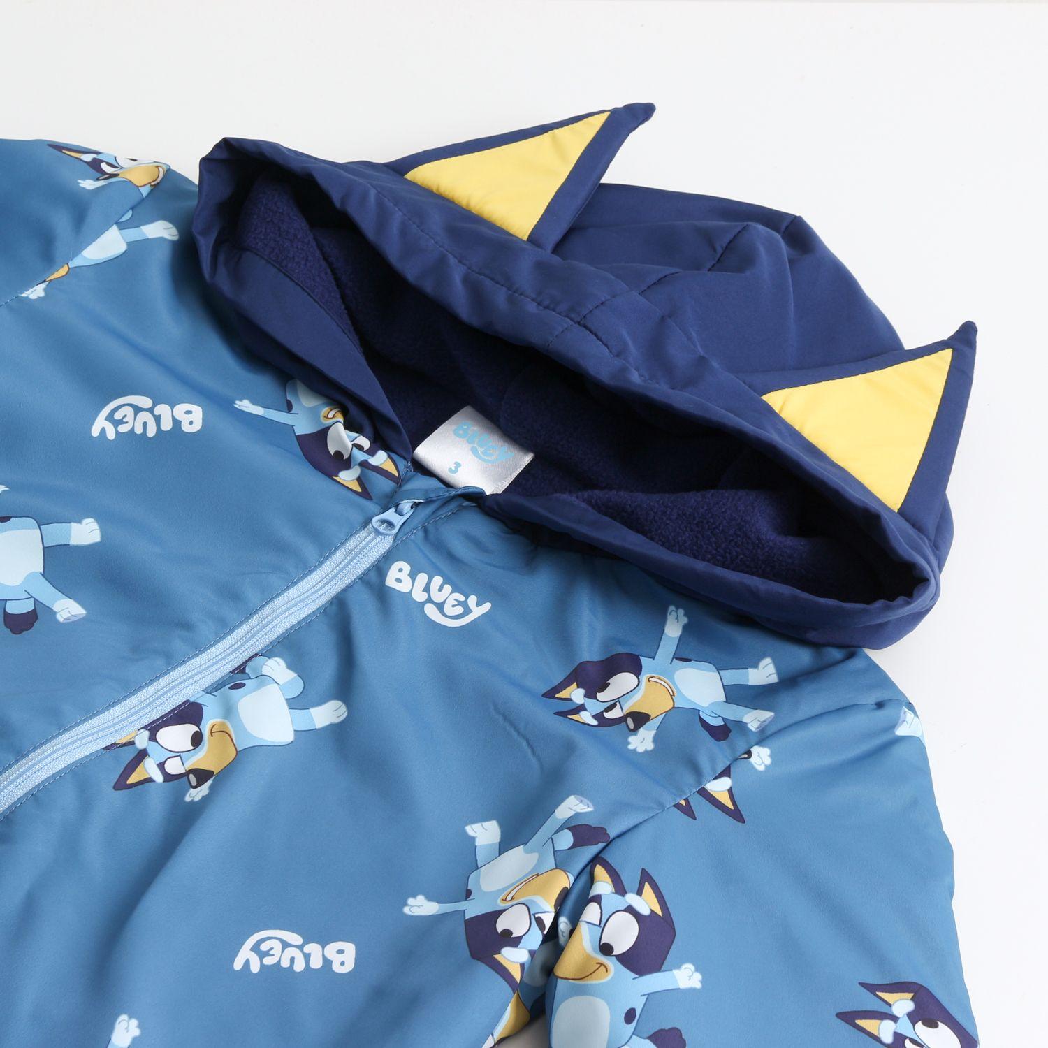 Cortaviento Niño Full Print Orejas Azul Bluey-2