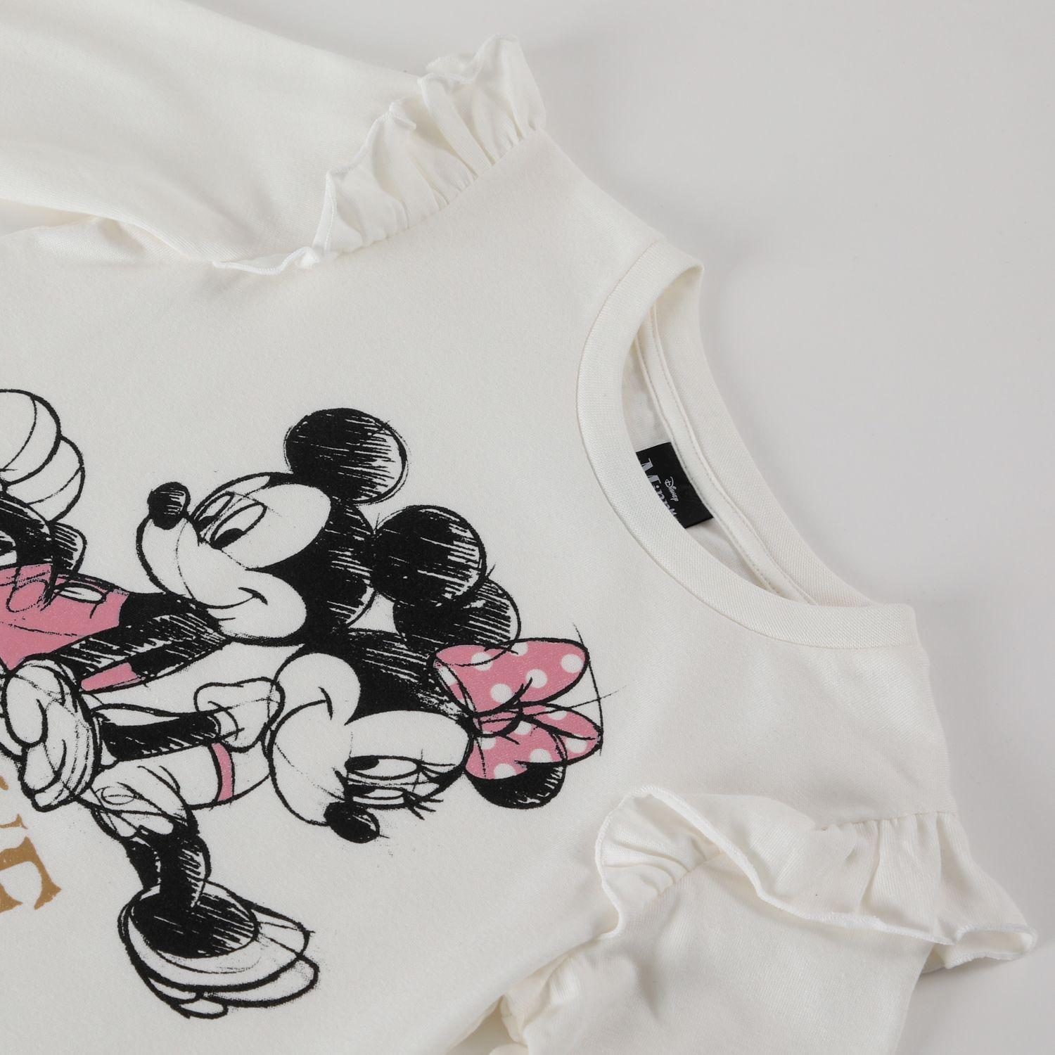 Polera Manga Larga Niña Minnie The Love Beige Minnie-2