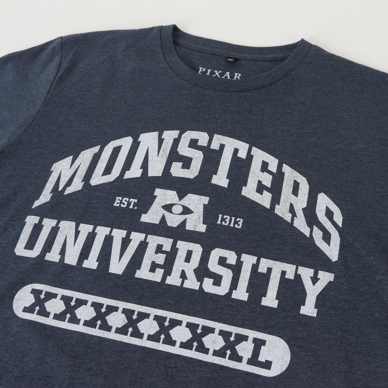 Polera Manga Corta Adulto Azul M.University Pixar Disney-2