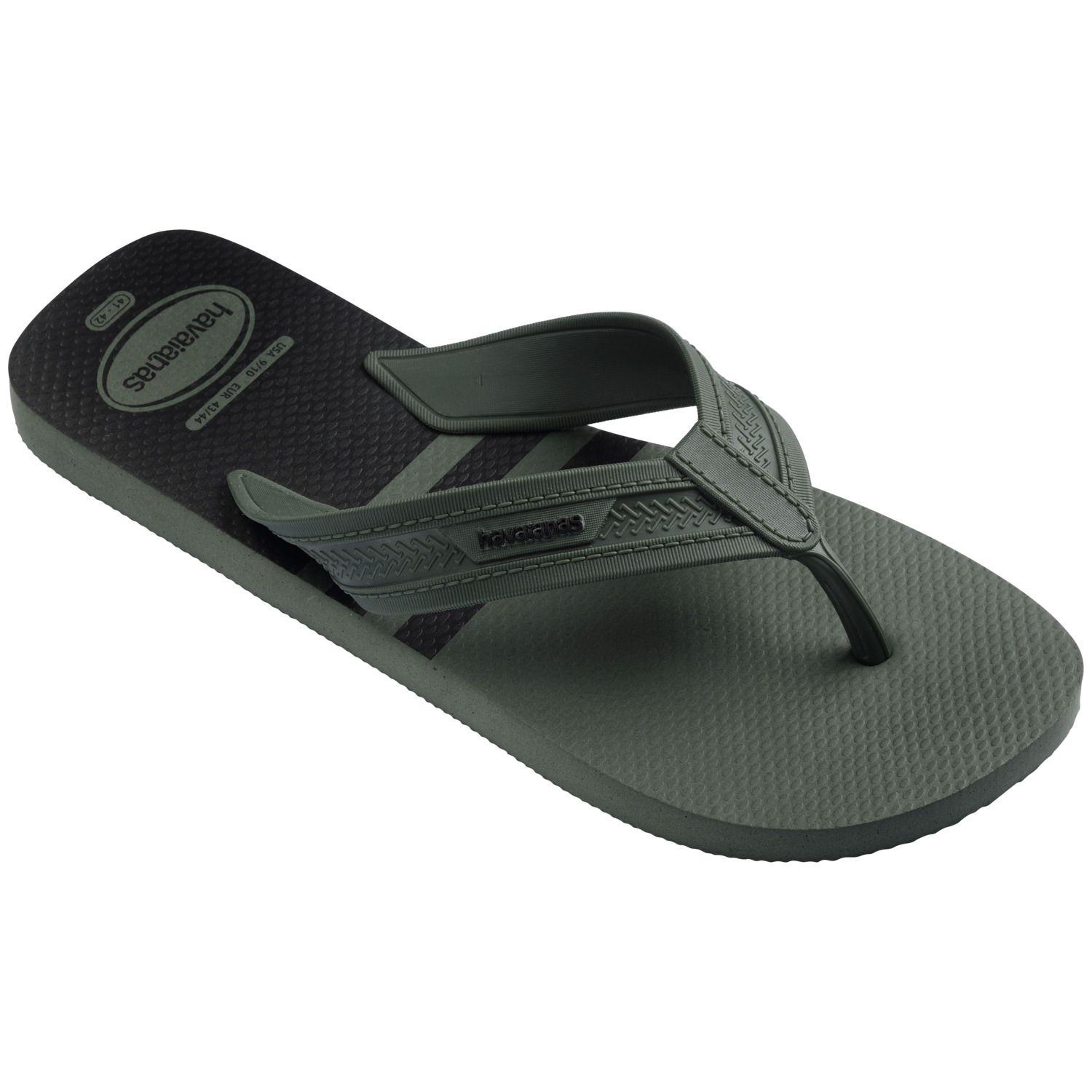 Sandalia Hombre City Basic Verde Oliva Negro Havaianas-1