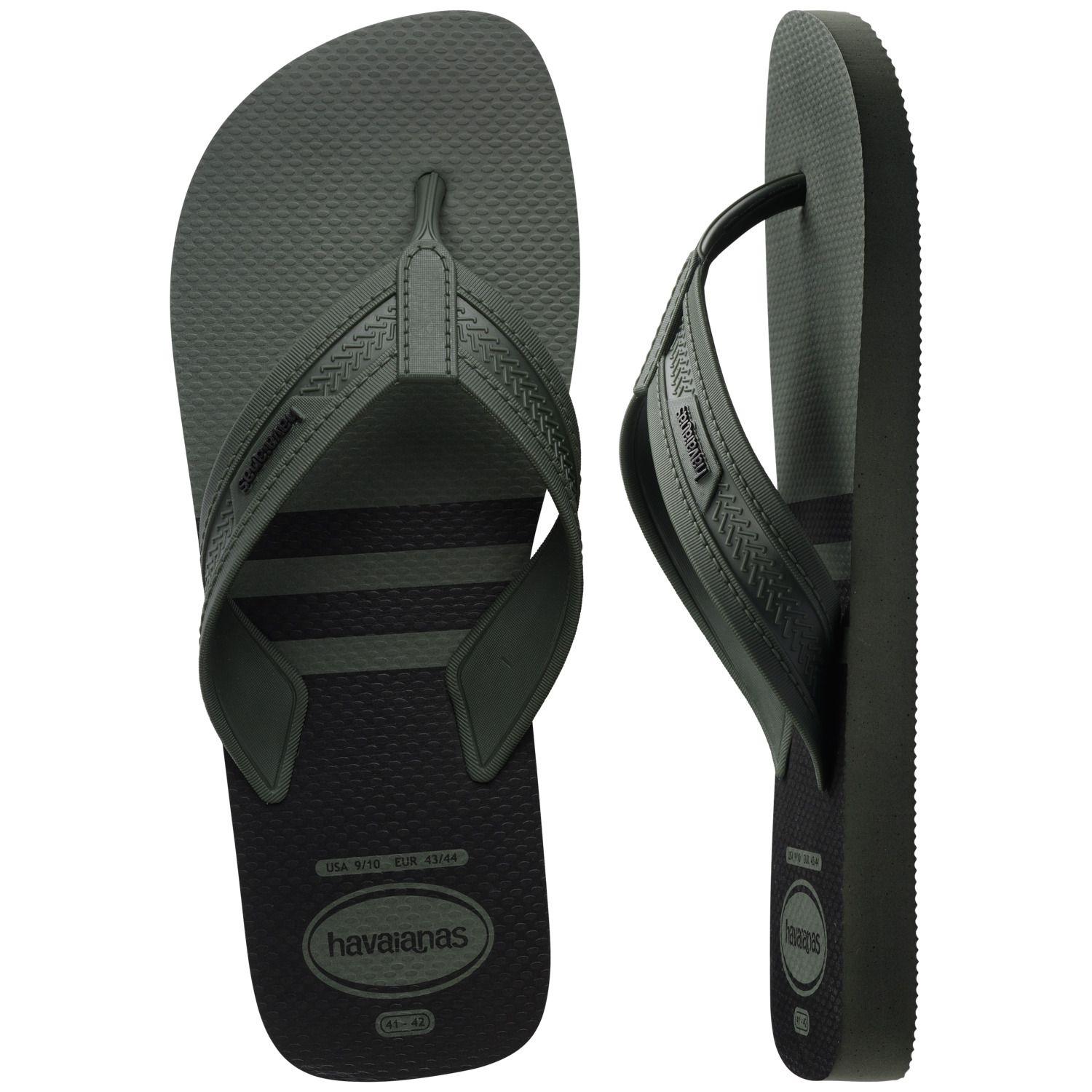 Sandalia Hombre City Basic Verde Oliva Negro Havaianas-4